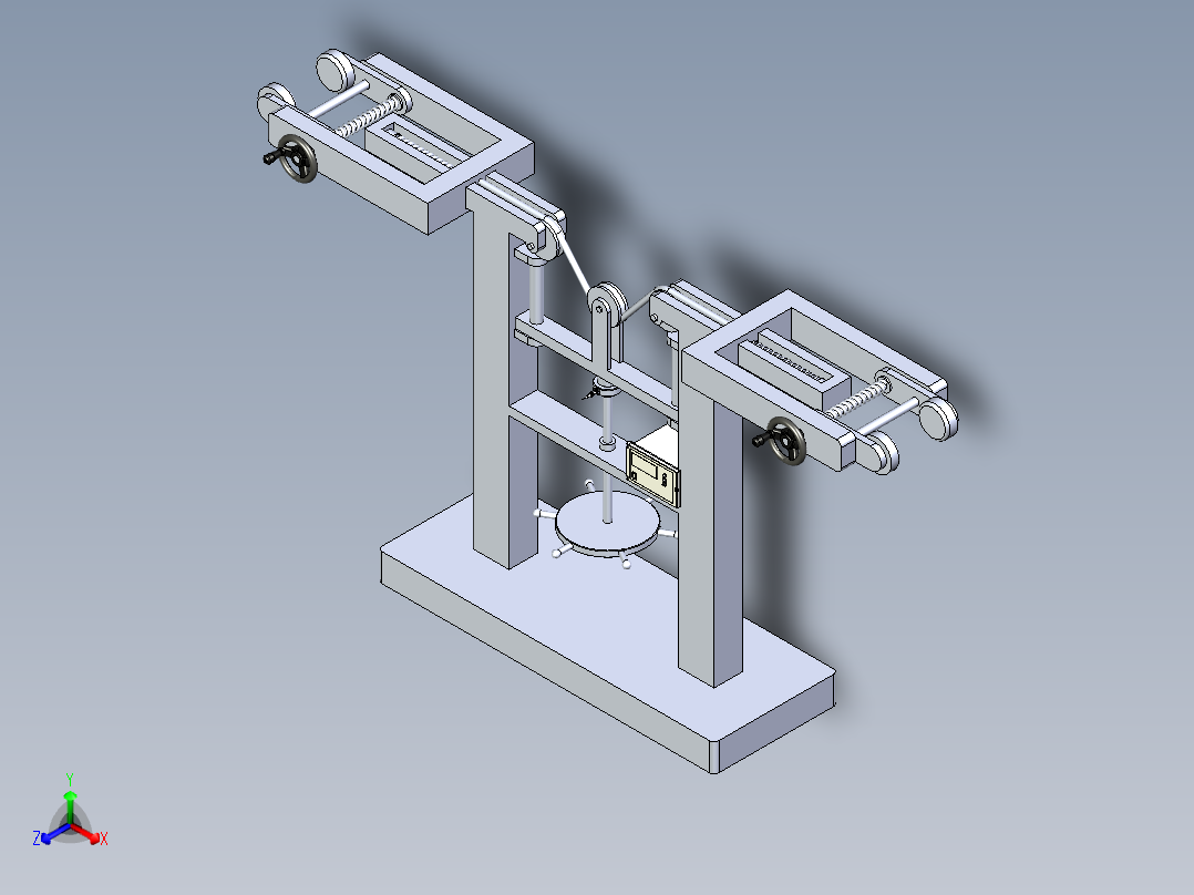 拉力强度检测设备正等轴测图