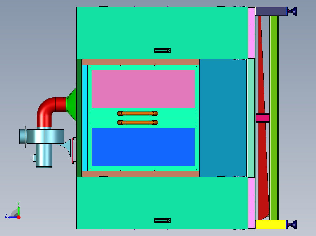 精密异形刀具研磨机床右视图