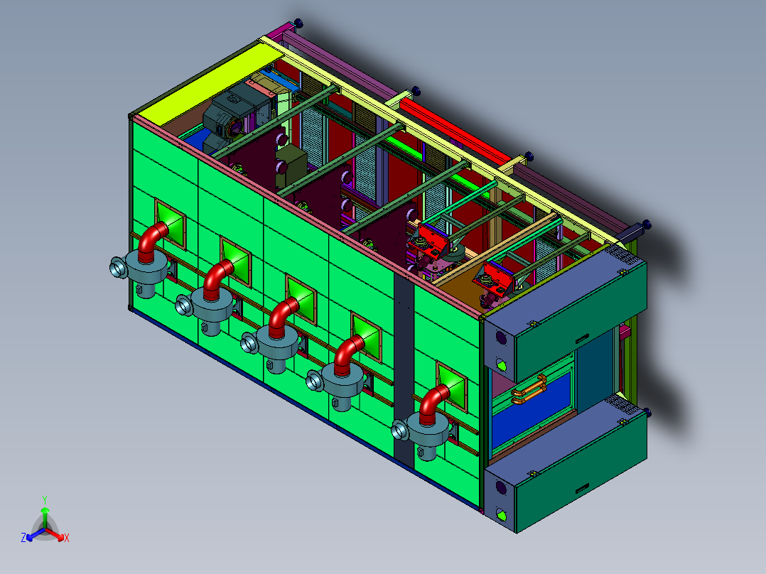 精密异形刀具研磨机床正等轴测图