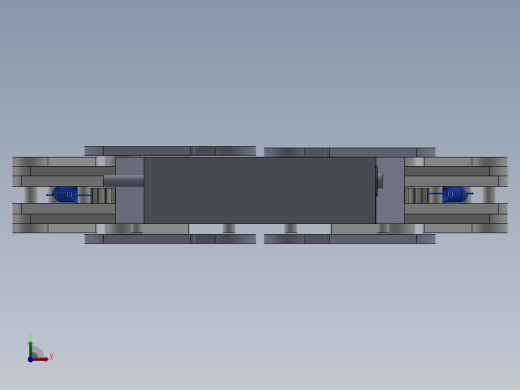 机械手机械夹蜗杆传动前视缩略图