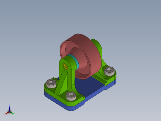 皮带滚轮支撑组件