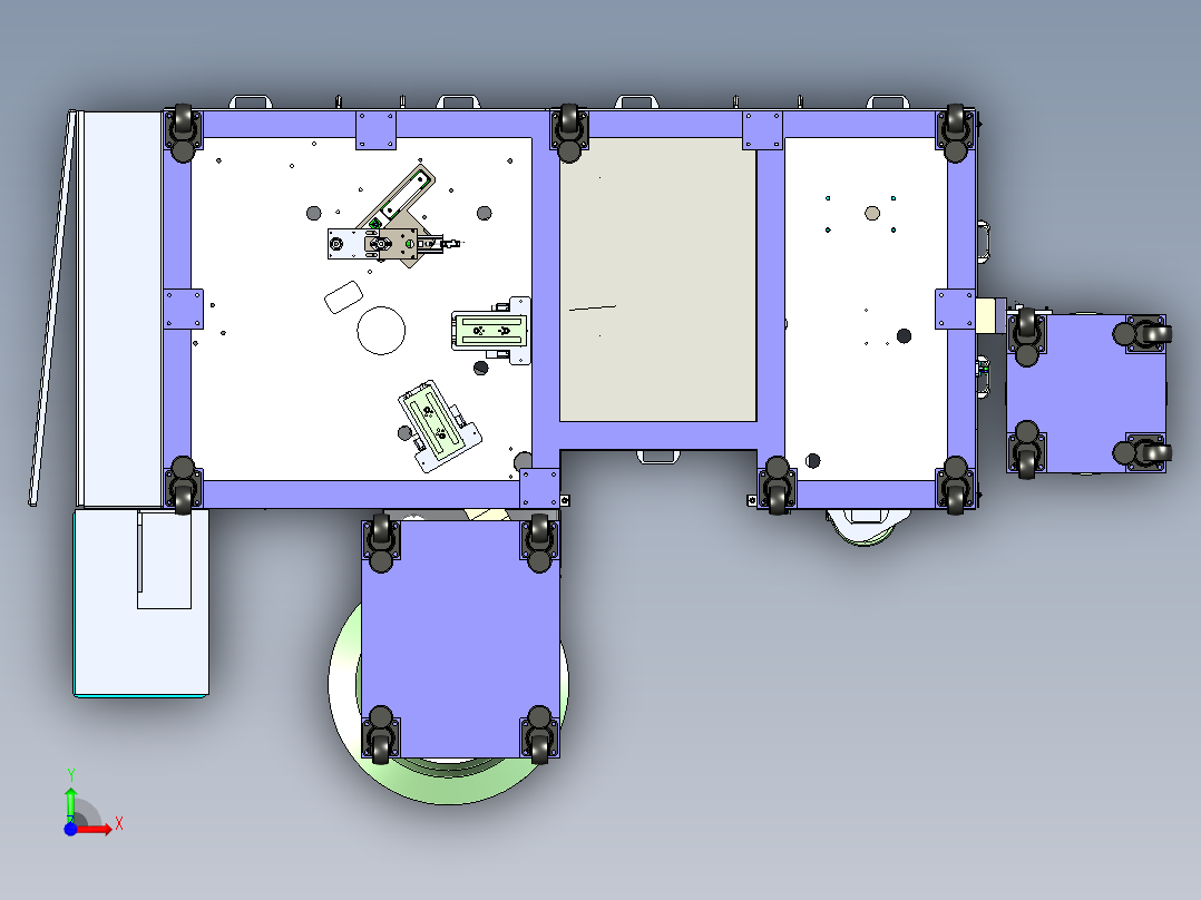 一款日本的组装装配机前视图
