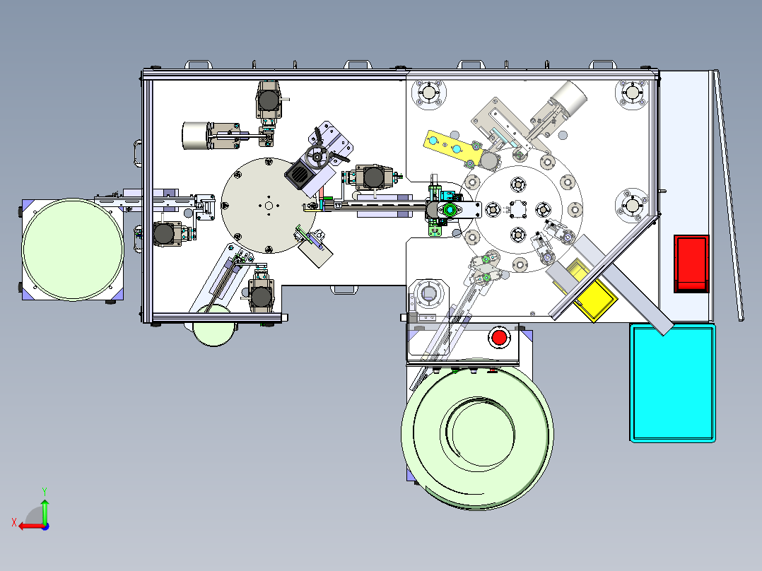 一款日本的组装装配机后视图