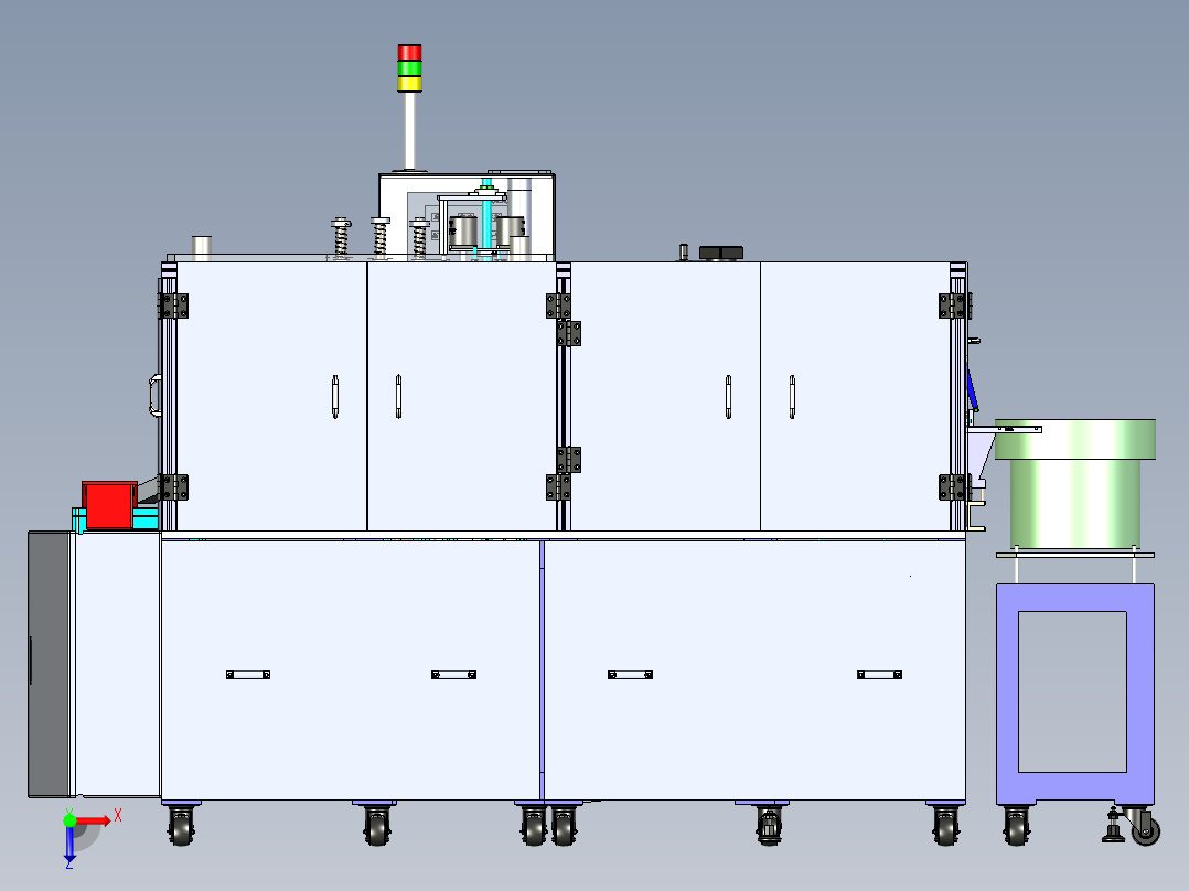 一款日本的组装装配机俯视图