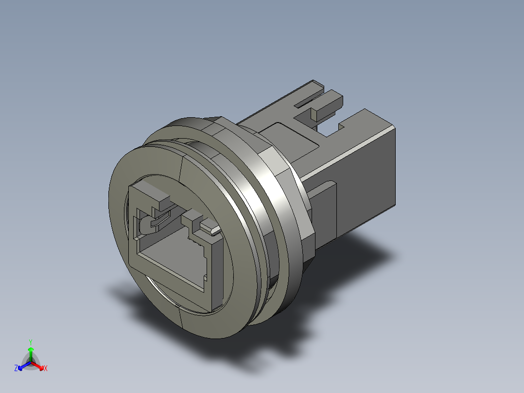 MSDD90401S以太网接口正等轴测图
