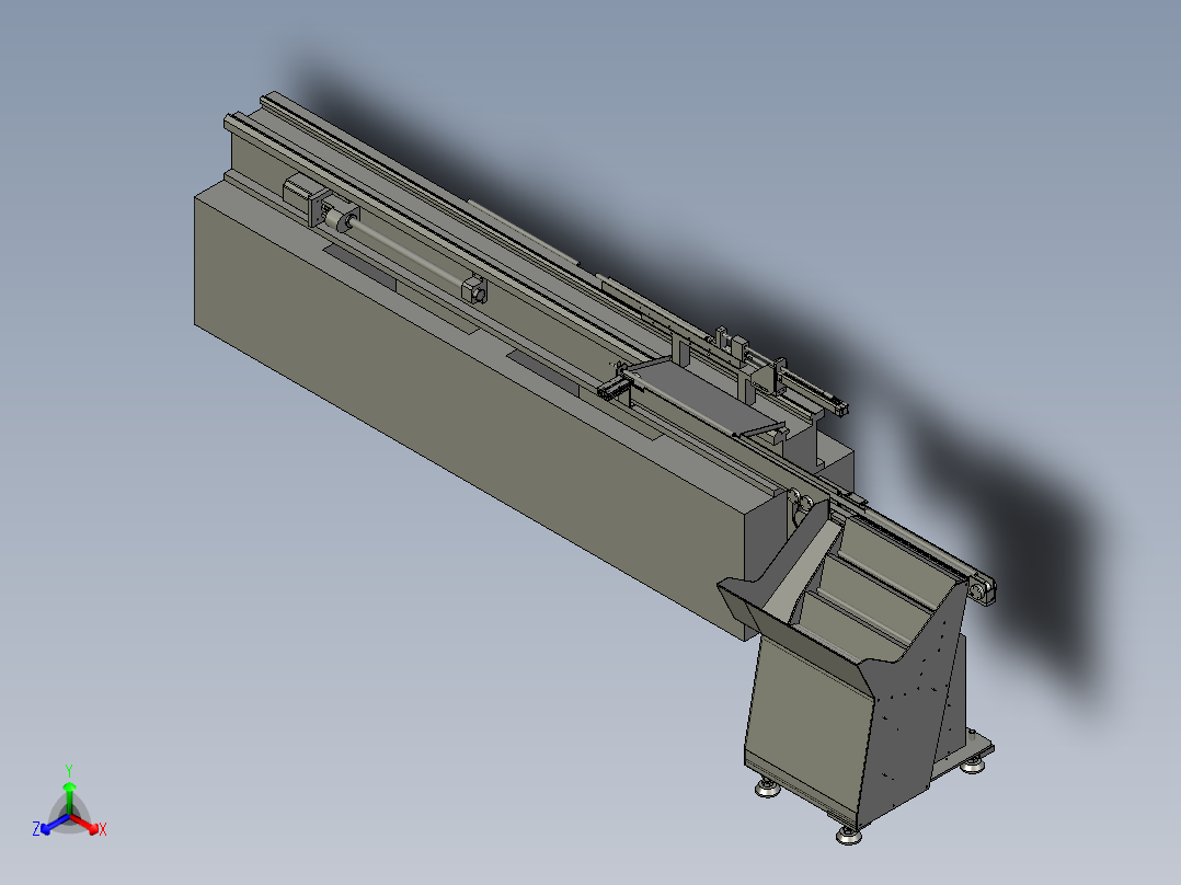小型数控车床正等轴测图