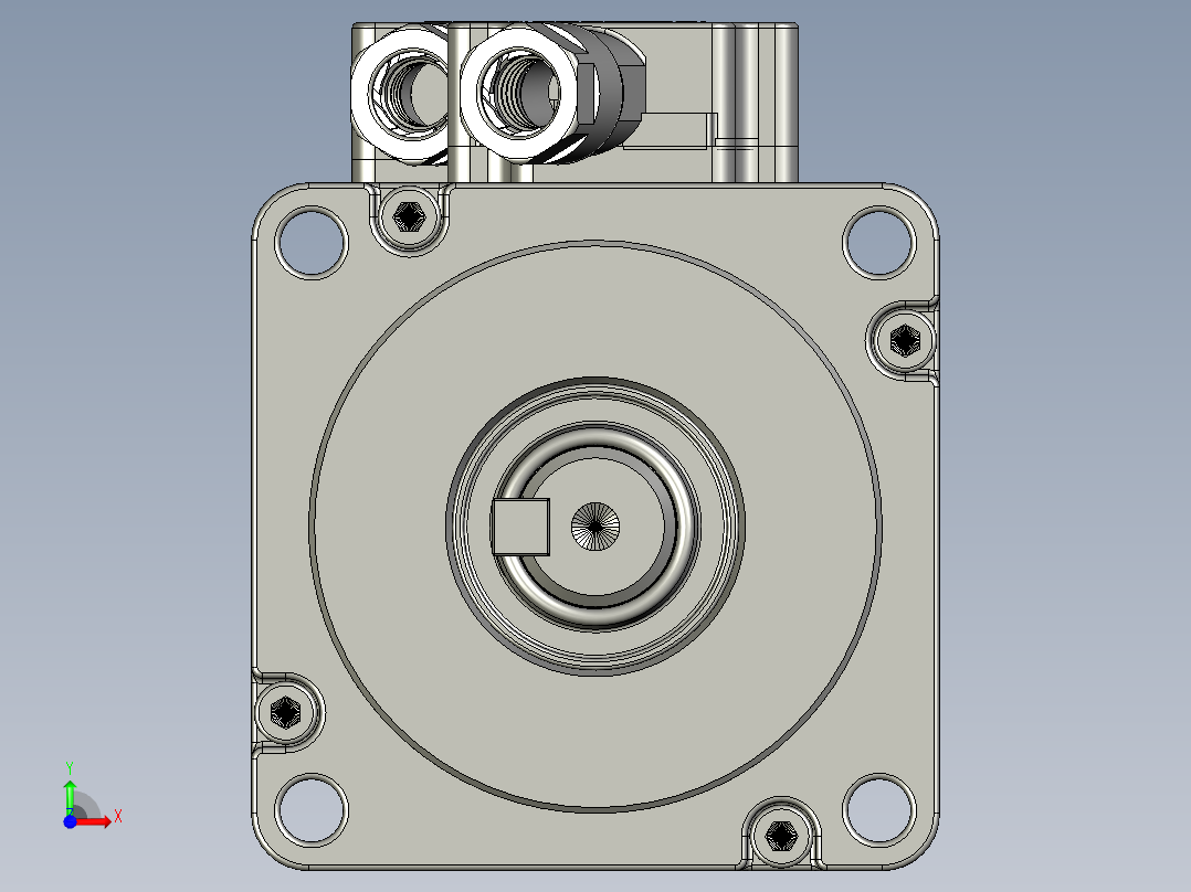 伺服电机MS1H4-40B30CB-S131Z汇川前视图