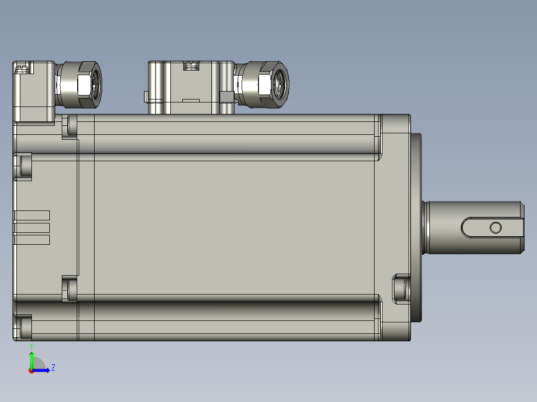 伺服电机MS1H4-40B30CB-S131Z汇川左视图