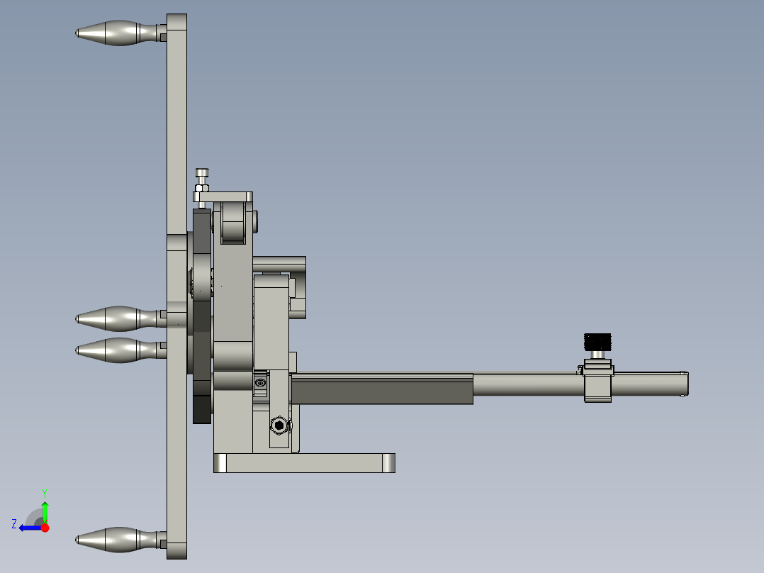 高精细自行车辐条用搓丝板右视图