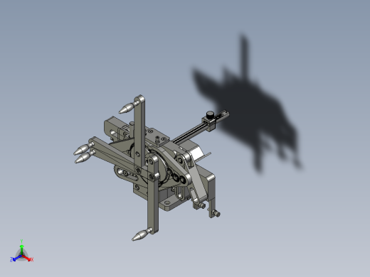 高精细自行车辐条用搓丝板正等轴测缩略图