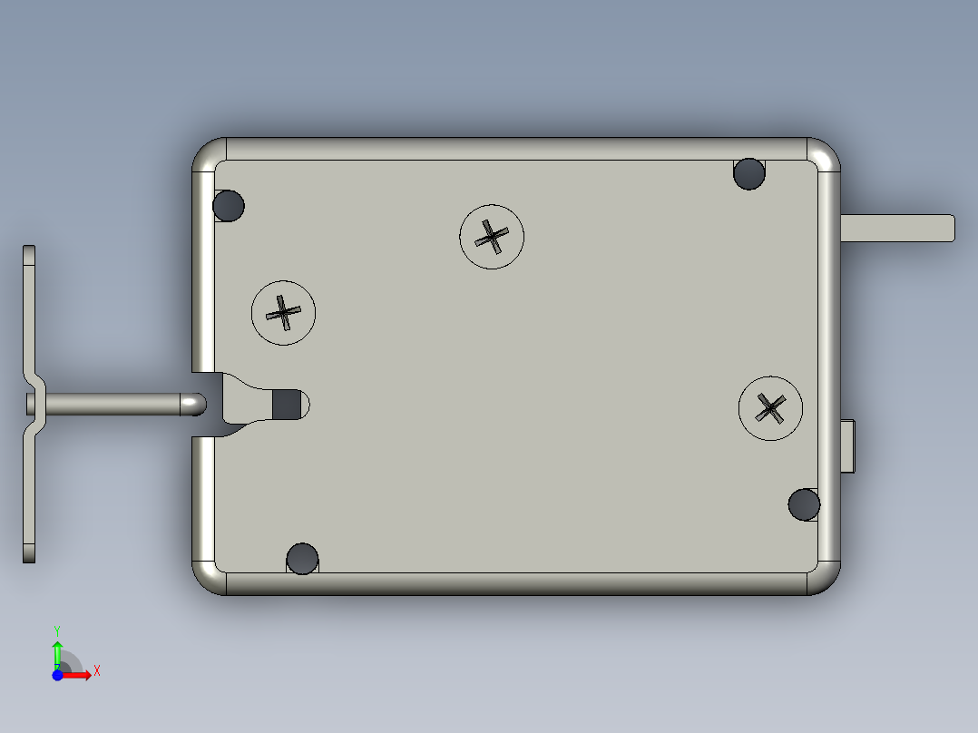 快递柜电机驱动锁前视图
