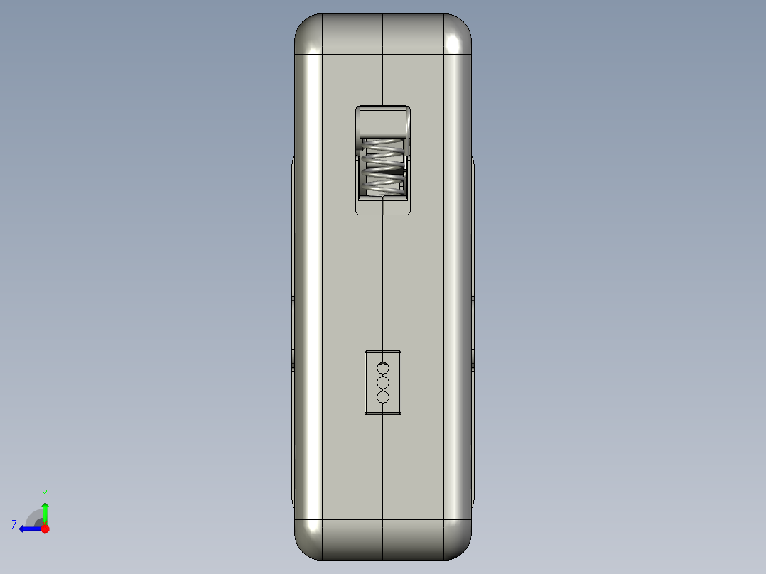 快递柜电机驱动锁右视图