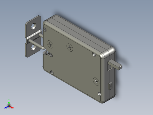快递柜电机驱动锁正等轴测缩略图