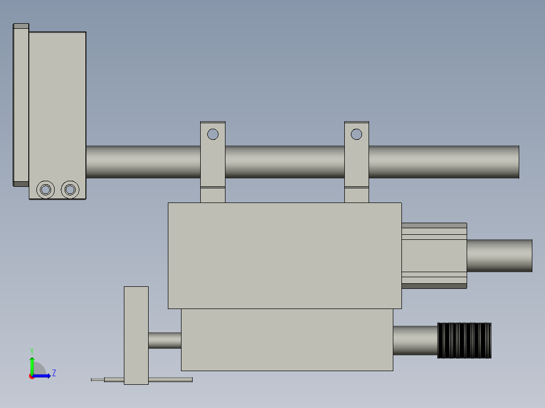 充电宝内部锂电池自动焊接设备设计-01碰焊机-V1左视图