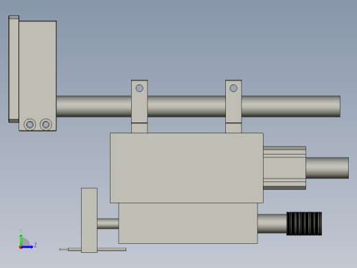 充电宝内部锂电池自动焊接设备设计-01碰焊机-V1左视缩略图