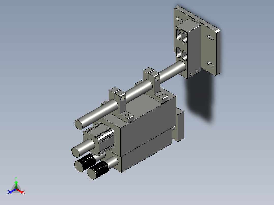 充电宝内部锂电池自动焊接设备设计-01碰焊机-V1正等轴测图