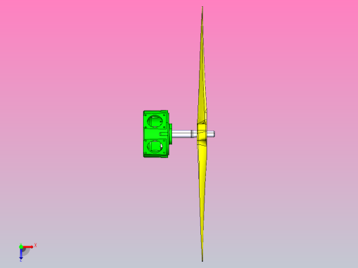 星形发动机和螺旋桨俯视缩略图