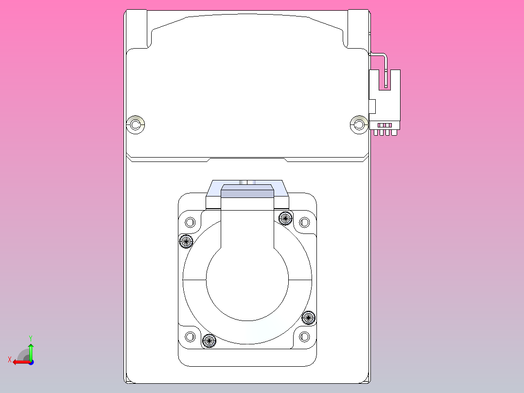 日规模组半封闭丝杆TPA-HNR-105D-1610C-L650-MP-C-P40-N3后视图