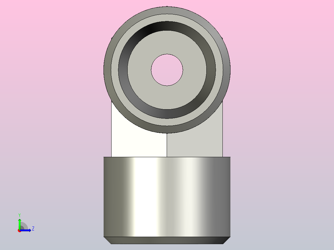 EO管接头三通异径管TR10 10 06LCFX.igs左视图