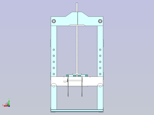 带输送机的鞋底切割机3D后视缩略图