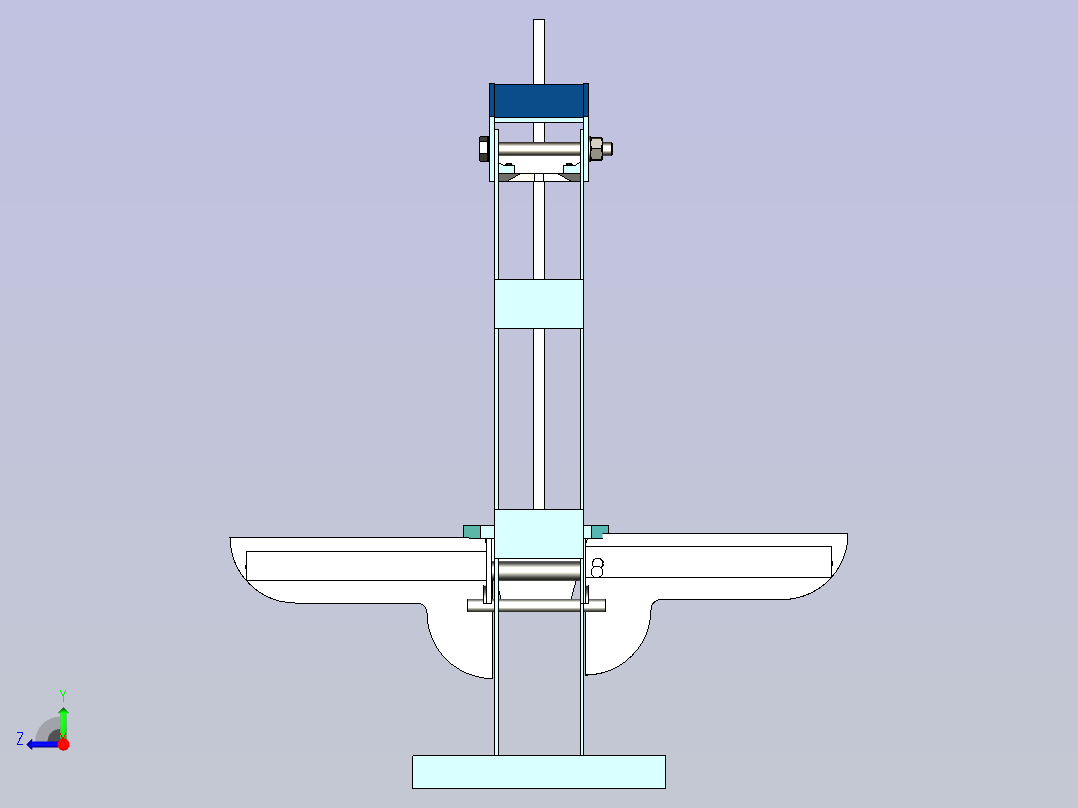 带输送机的鞋底切割机3D右视图