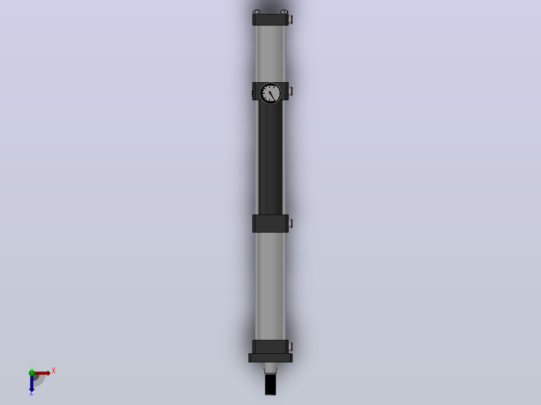 MPTF-1T[MPTF-63-200-10-1T]快行程增压缸俯视图