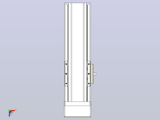 日规模组半封闭丝杆TPA-HNR-65S-1610C-L100-MP-C-P20-N3俯视缩略图