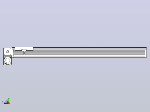 皮带直线轴半封闭可选导轨TPA-HNB-202D-140-L1100-LP-C-P75-N3右视缩略图