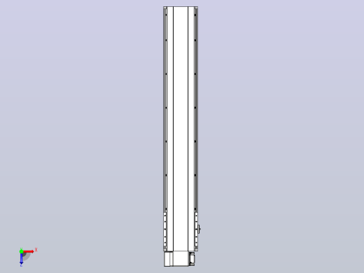 皮带直线轴半封闭可选导轨TPA-HNB-202D-140-L1100-LP-C-P75-N3俯视缩略图