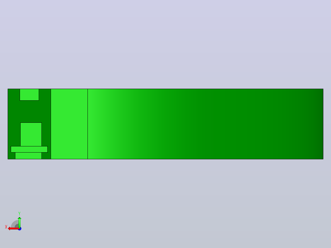 ZWGD-SC881-K325-TA60-R500-N1-C1磁性转弯轨道后视图