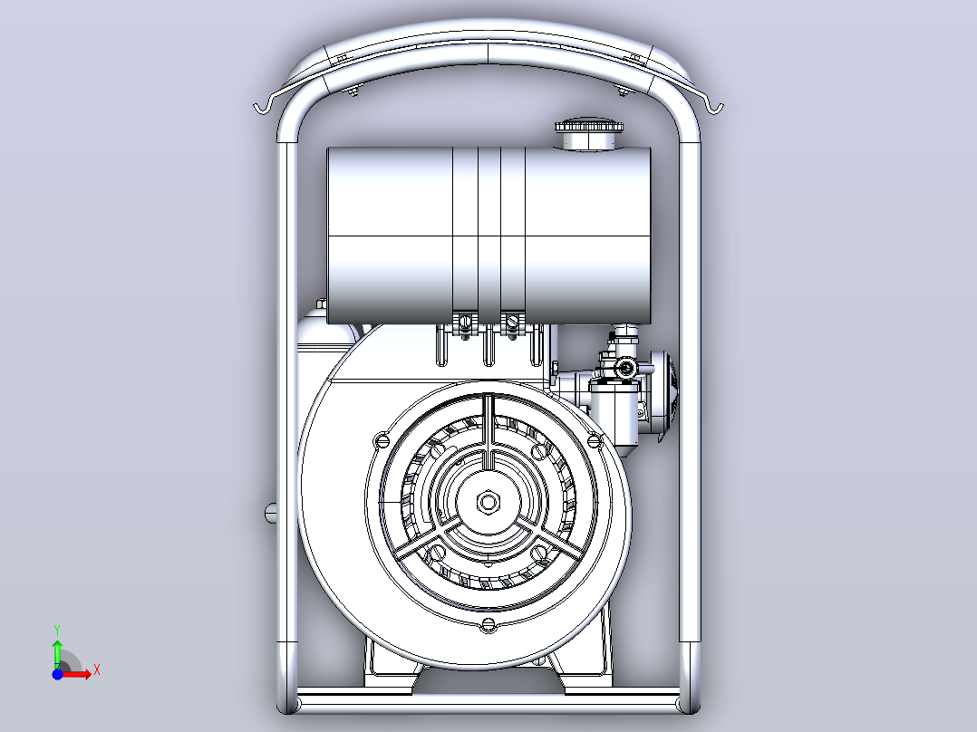 2T发动机离心泵前视图