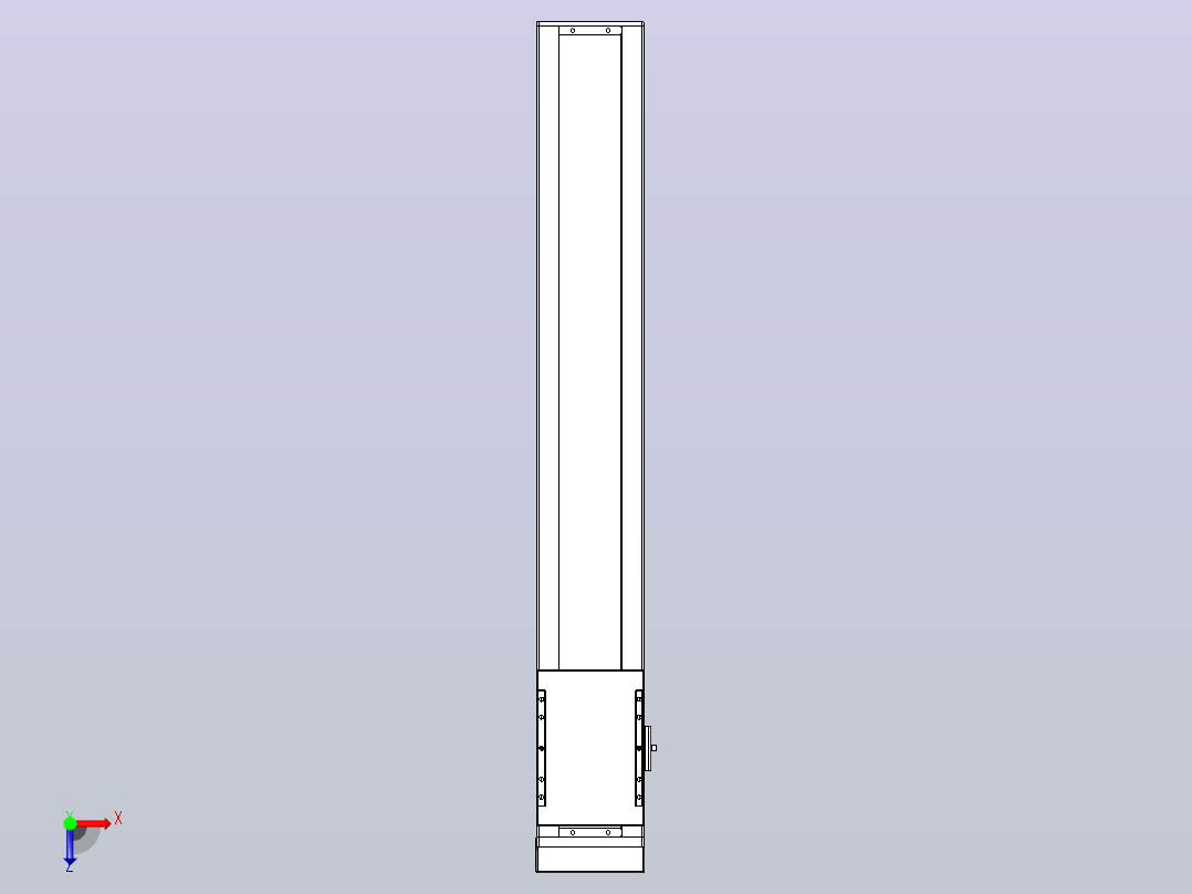 滚珠丝杠直线轴带导轨全封闭TPA-HCR-120D-1610C-L700-MP-C-P20-N3俯视图