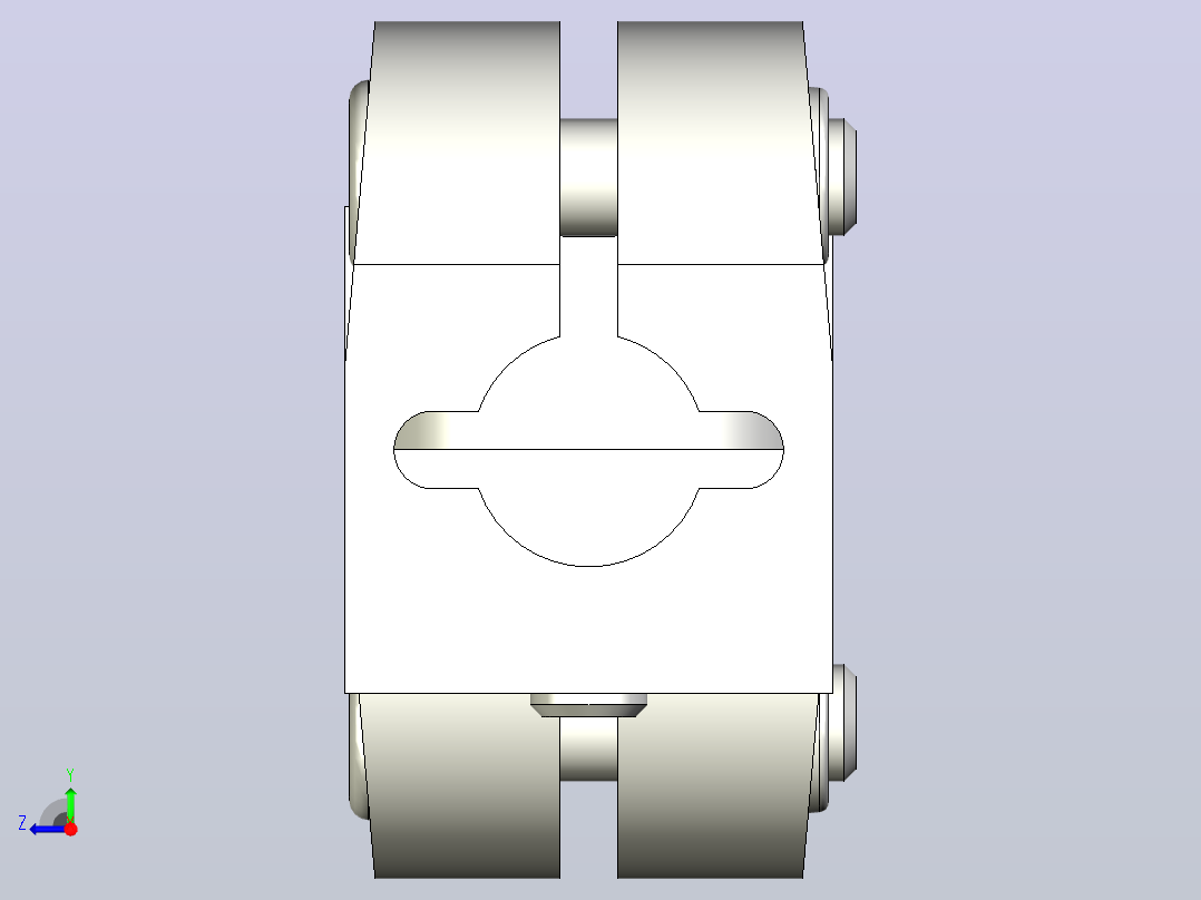 GN285旋转管夹接头右视图