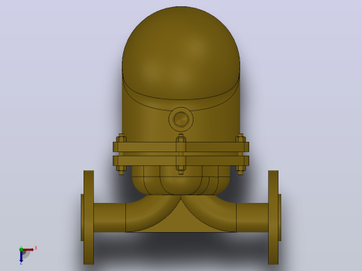 CA44与CA44S 碳钢材质空气和气体系统疏水阀B[DN15 ASME150]俯视缩略图
