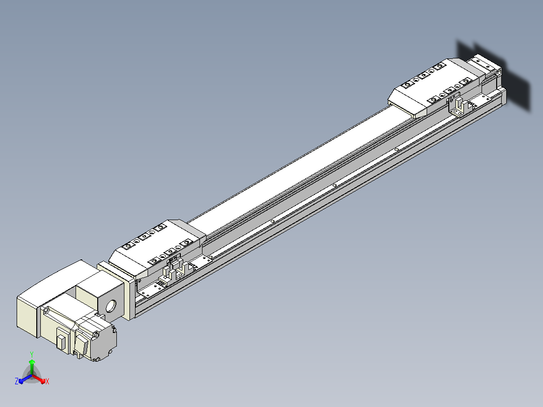 皮带直线轴双滑块型TPA-GCBS-50-P42-L150-QL-M10-N3主视图