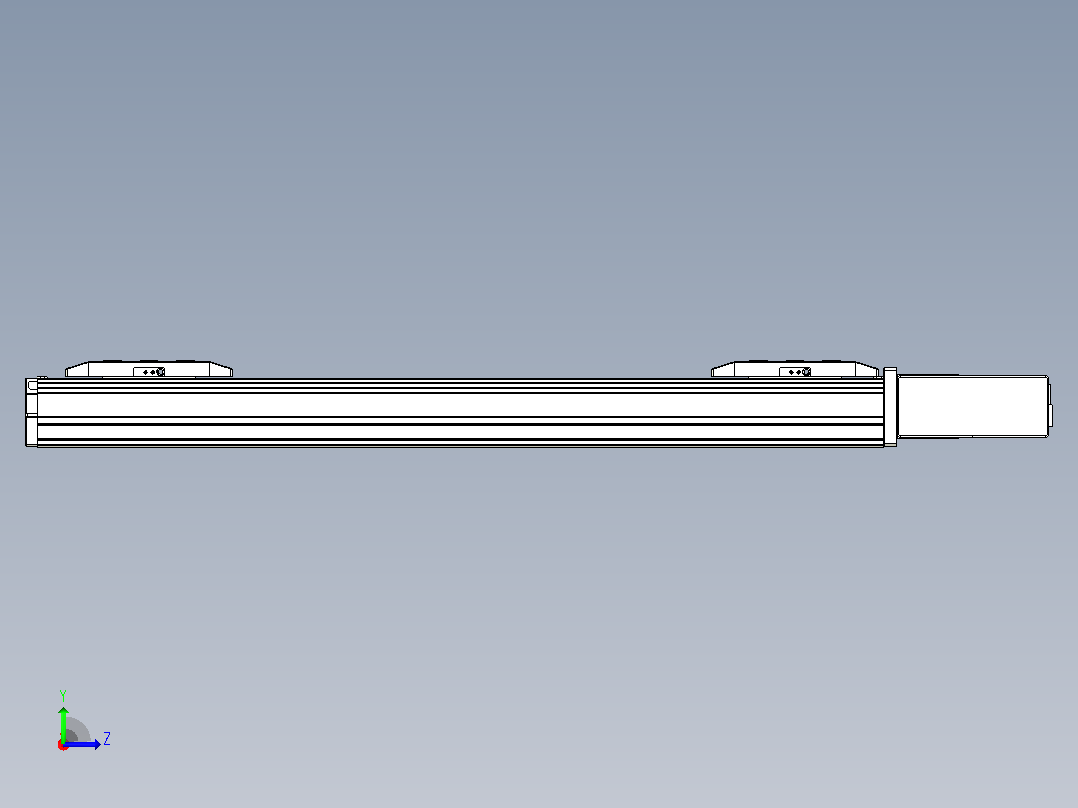 皮带直线轴双滑块型TPA-GCBS-50-P42-L150-QL-M10-N3左视图