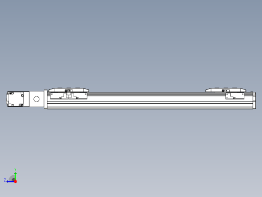 皮带直线轴双滑块型TPA-GCBS-50-P42-L150-QL-M10-N3右视缩略图