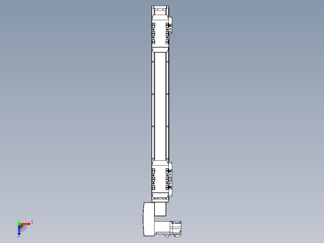 皮带直线轴双滑块型TPA-GCBS-50-P42-L150-QL-M10-N3俯视图