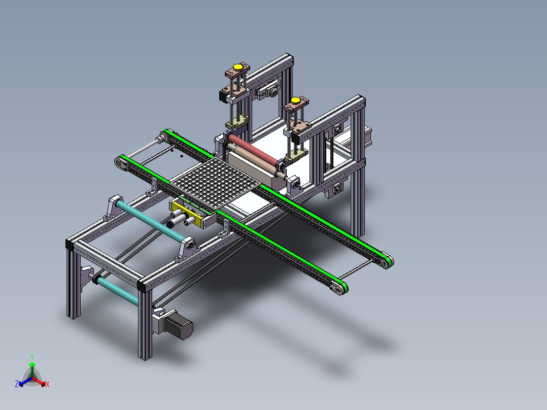马赛克纸贴自动刷胶(sw+cad+说明书)