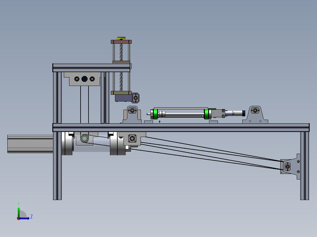 马赛克纸贴自动刷胶(sw+cad+说明书)左视图