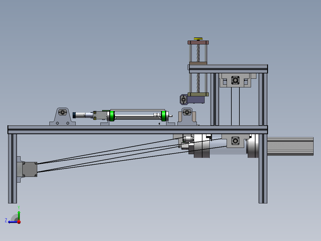 马赛克纸贴自动刷胶(sw+cad+说明书)右视图