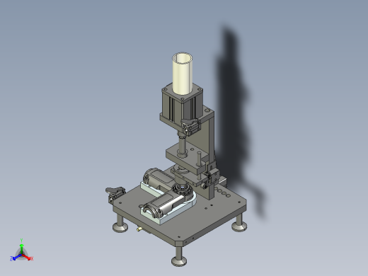 压离合器工装3D模型