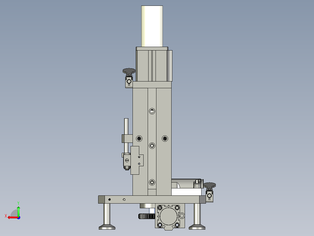 压离合器工装3D模型后视图