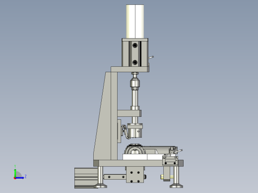 压离合器工装3D模型左视缩略图