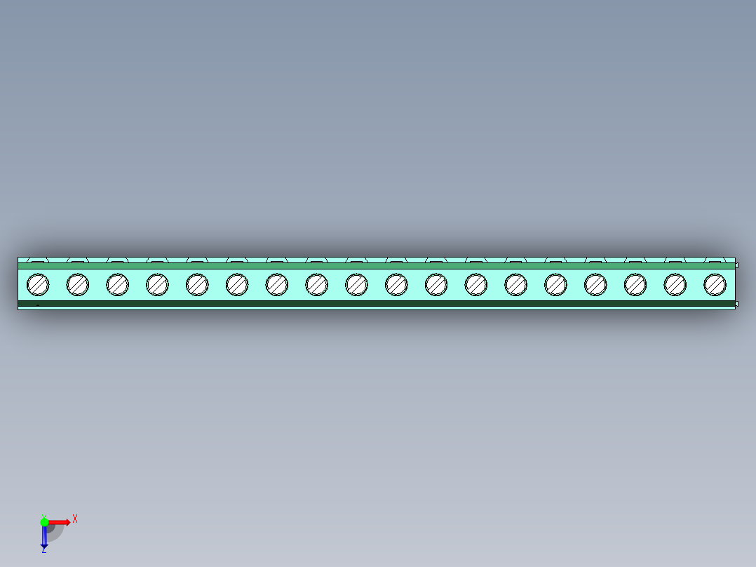 DEGSON DG500 系列 5.05.087.62mm 接线端子-DG500-7.62-18P-14-00AH俯视图