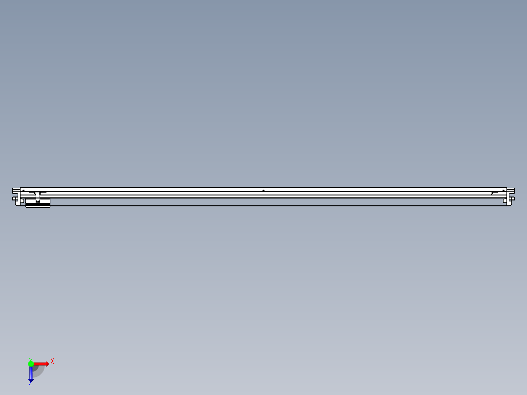 威洛博VL系列直线电机模组-VL17E1-S2050俯视图