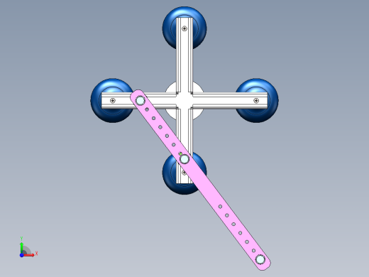 Q312-椭圆规设计与制造【三维SolidWorks】前视缩略图