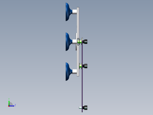 Q312-椭圆规设计与制造【三维SolidWorks】左视缩略图