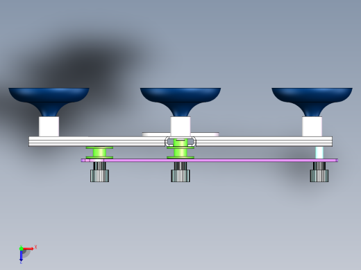 Q312-椭圆规设计与制造【三维SolidWorks】俯视缩略图