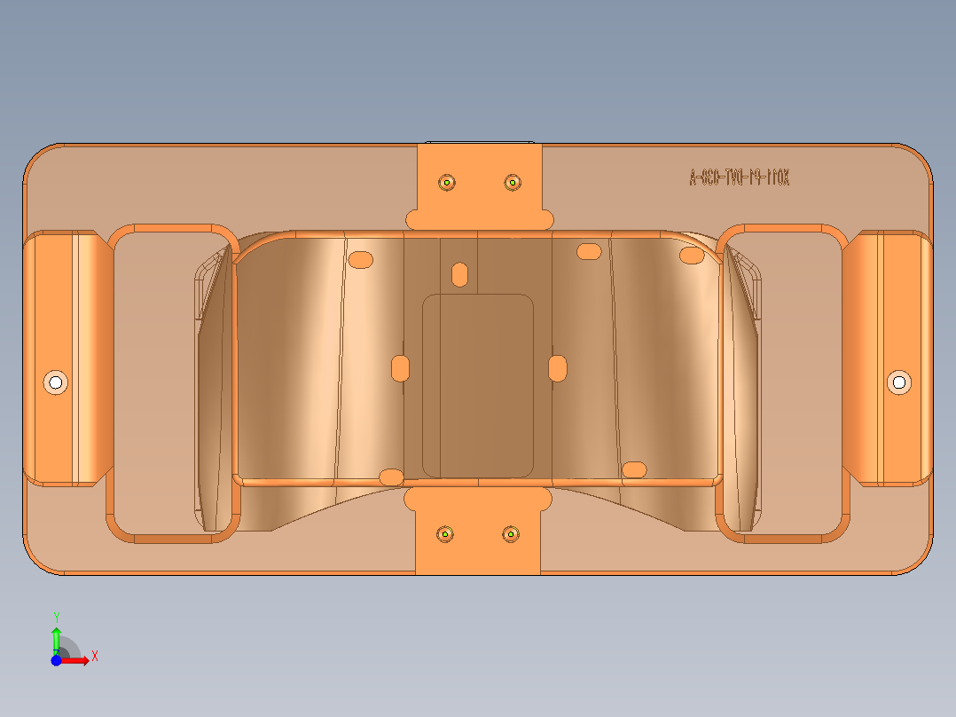 简易遥控器外观件贴膜治具前视图